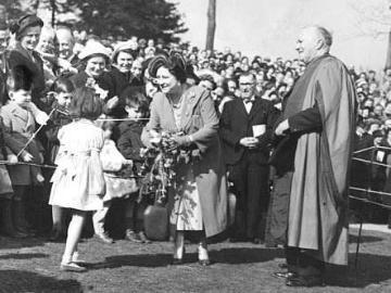 Lindsay with HM The Queen Mother