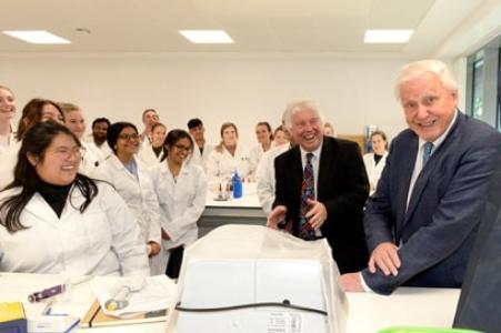 David Attenborough laboratory pic