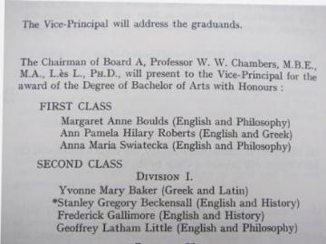 Graduation 1954