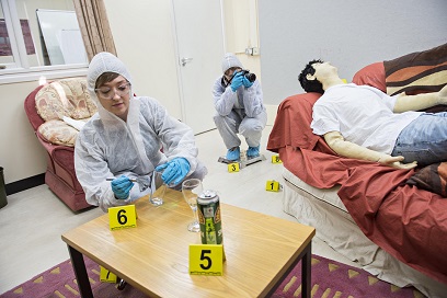 Inside the Crime Scene House