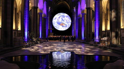 Gaia at Salisbury Cathedral (Credit: Luke Jerram)