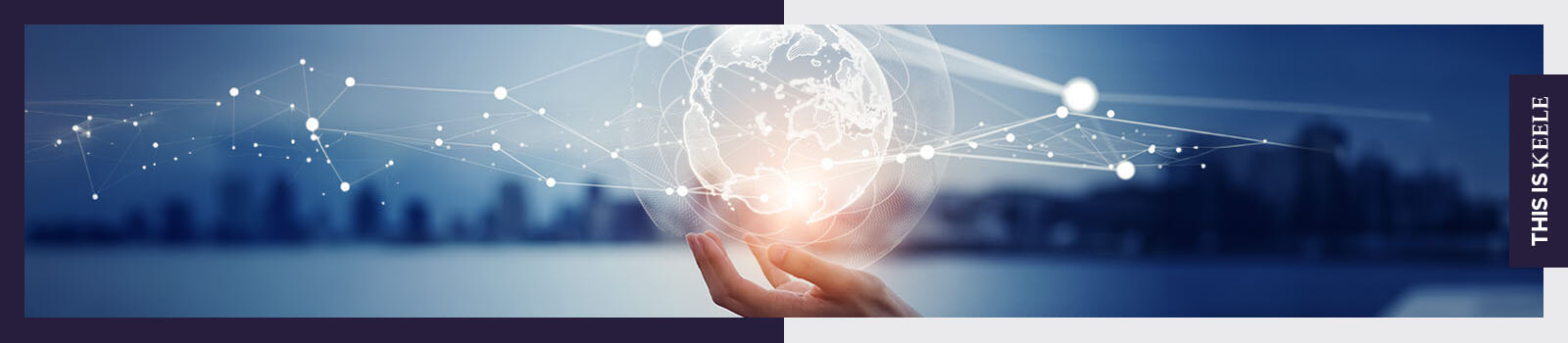 Graphic of globe in hands