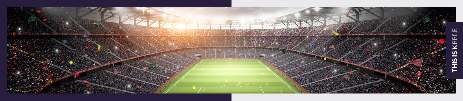 A sports stadium